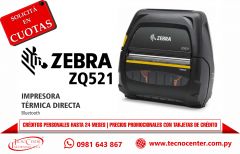 Impresora Térmica Directa Zebra ZQ521 Inalambrica